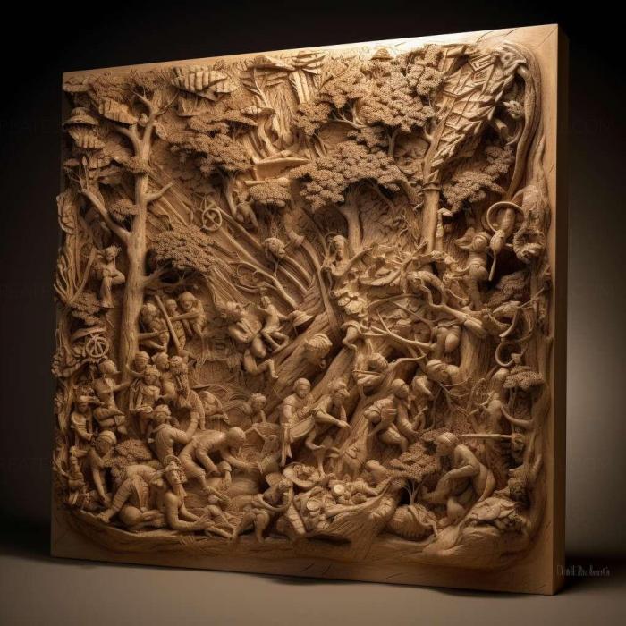 نموذج ثلاثي الأبعاد لآلة CNC 3D Art 